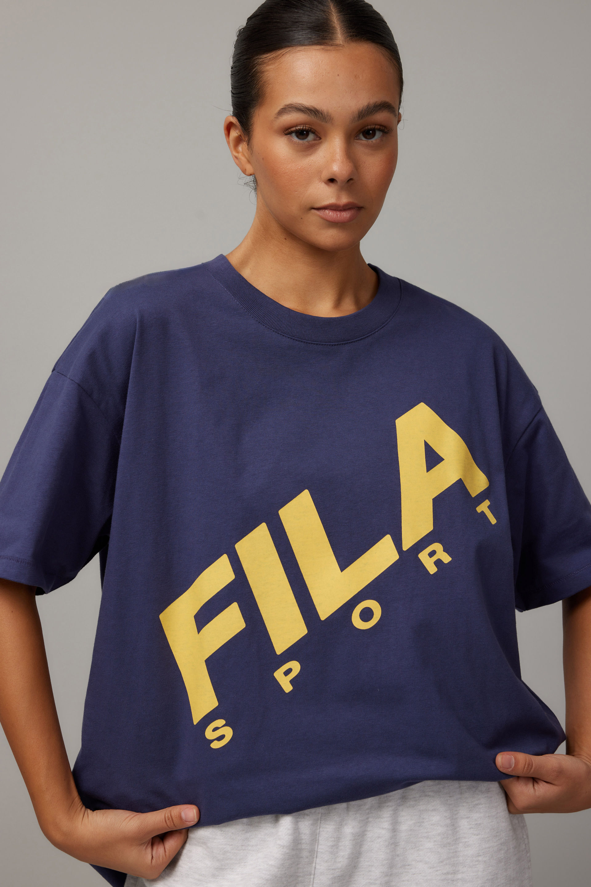 Fila shirt womens blue sales