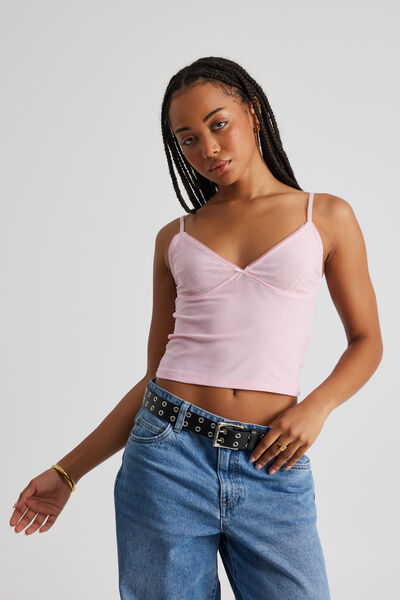 Sophia Mesh Cami, PINK