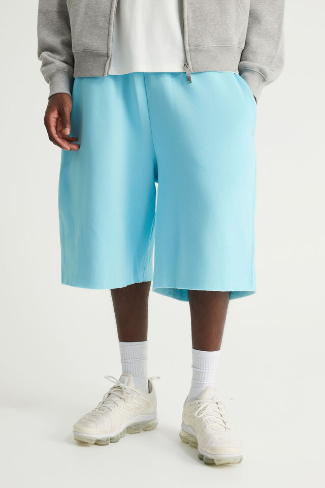 Authentics Baggy Track Short, WASHED LAGUNA BLUE