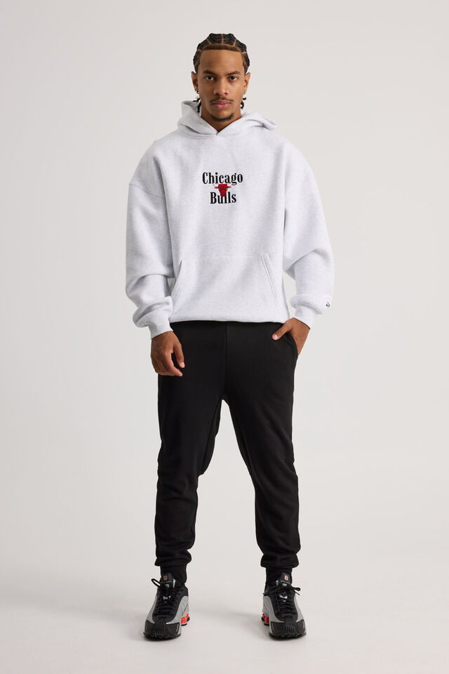 Nba Hoodie, LCN NBA SILVER MARLE/CHICAGO BULLS