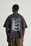 Notion Boxy Cropped Heavyweight Tshirt, NTN WASHED BLACK/ESCAPISM - alternate image 3
