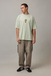 Half Half Oversized T Shirt, HH SEAFOAM/HALF HALF PLANT - alternate image 2