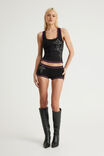 Raya Pull On Short, BLACK N PINK/CROSSFIRE - example image 2
