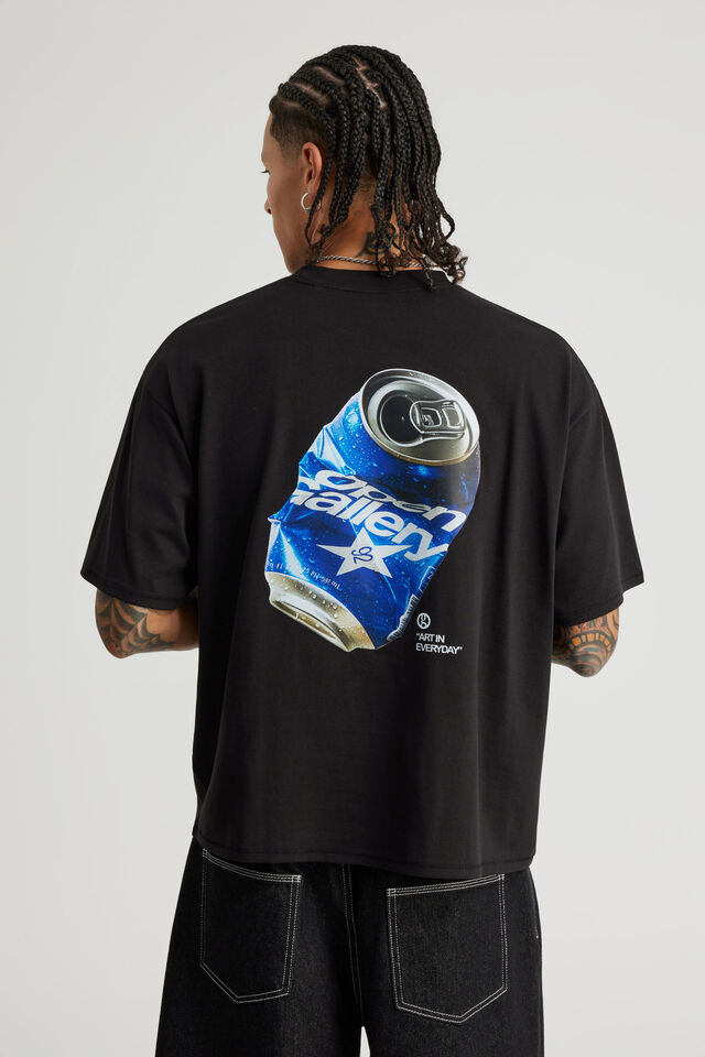 Open Gallery Box Fit Tshirt, OG BLACK/CRUSHED CAN