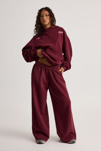 Ultra Baggy Trackpant, WASHED CHERRY LACQUER