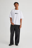 Half Half Heavyweight Box Fit Graphic Tshirt, HH WHITE/WORLDWIDE WEB - alternate image 2