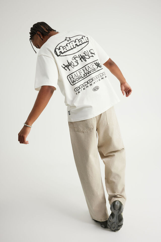 Half Half Heavyweight Core Fit Tshirt, HH CLOUD/MANIFOLD