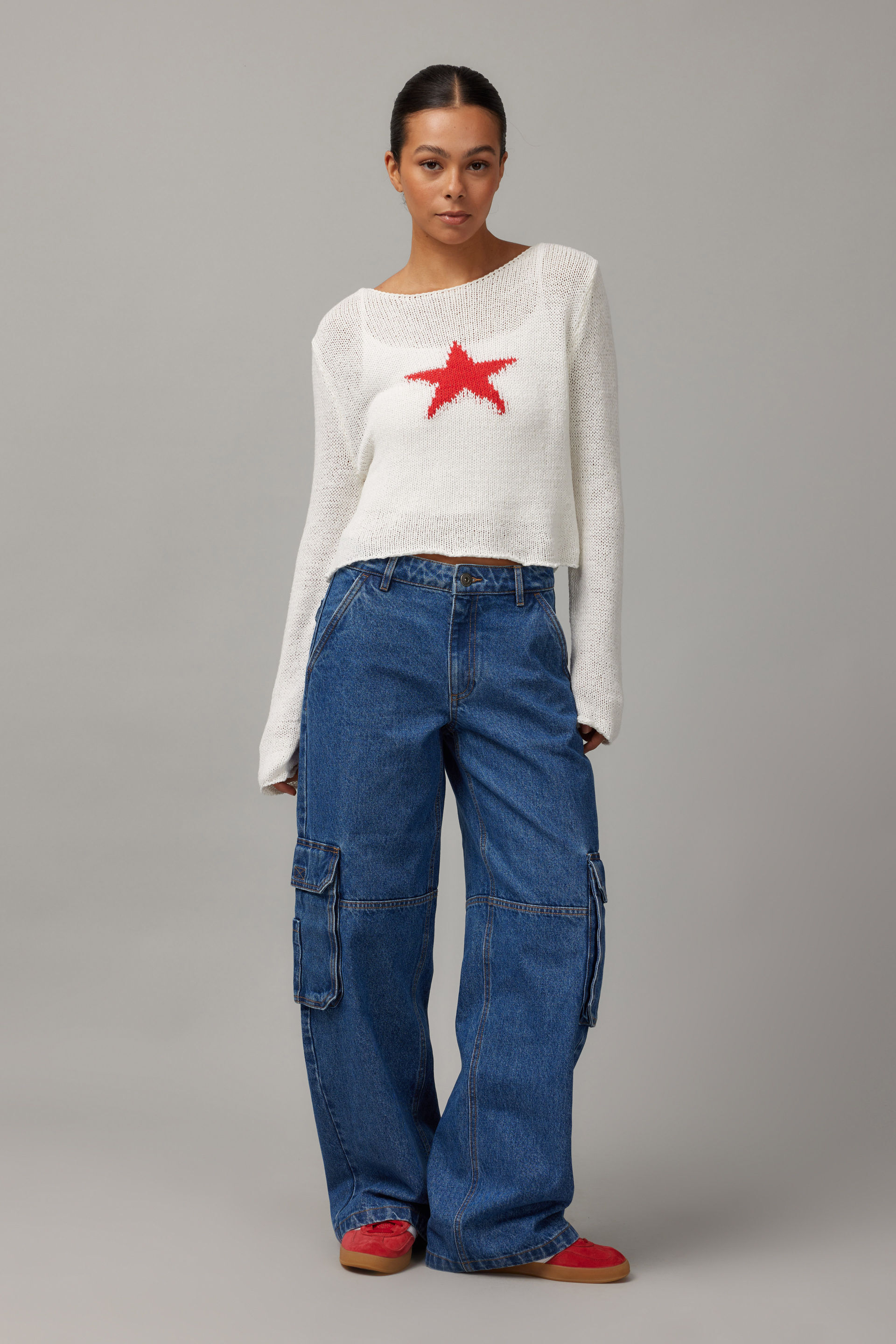 Open Knit Star Jumper