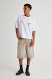 Half Half El Grande Denim Short, SANDY GREY - alternate image 2