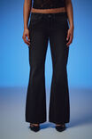 Luca Low Rise Bootleg Jean, LILLITH BLACK/ANGEL WINGS - example image 4