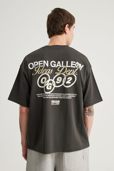 Open Gallery Box Fit Tshirt, OG SLATE/OG 92