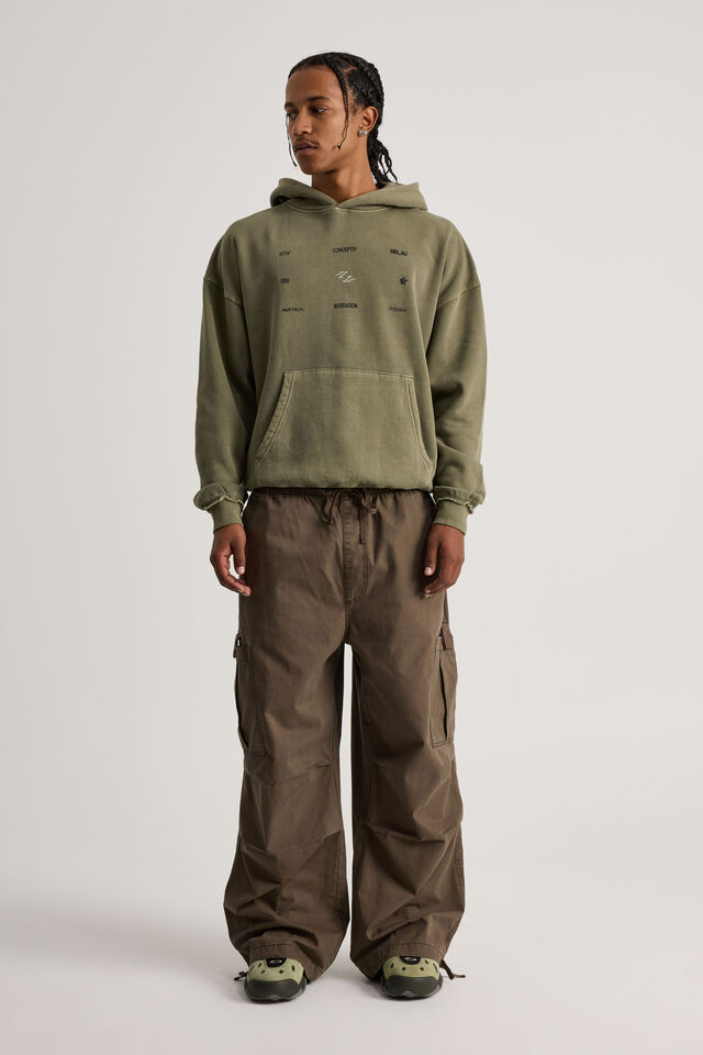 Notion Hoodie, NTN WASHED DEEP KHAKI/VAST ARRAY
