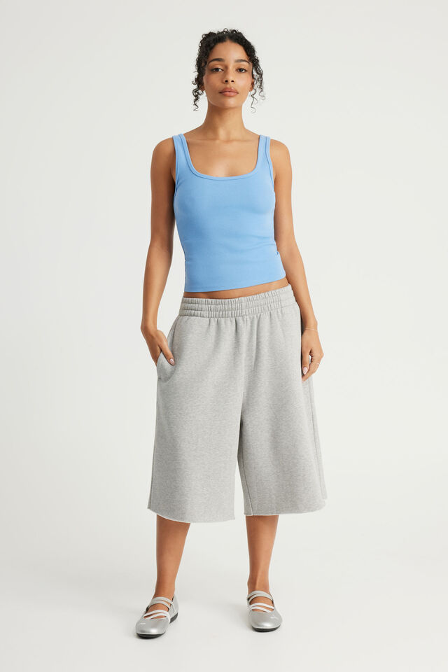 Authentics Baggy Track Short, GREY MARLE