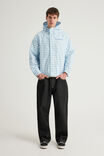Half Half Hooded Jacket, FRESH WINDOW CHECK - example image 2