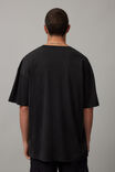 Oversized Music Merch T Shirt, LCN MT WASHED BLACK/ICE CUBE GREYSCALE - alternate image 3
