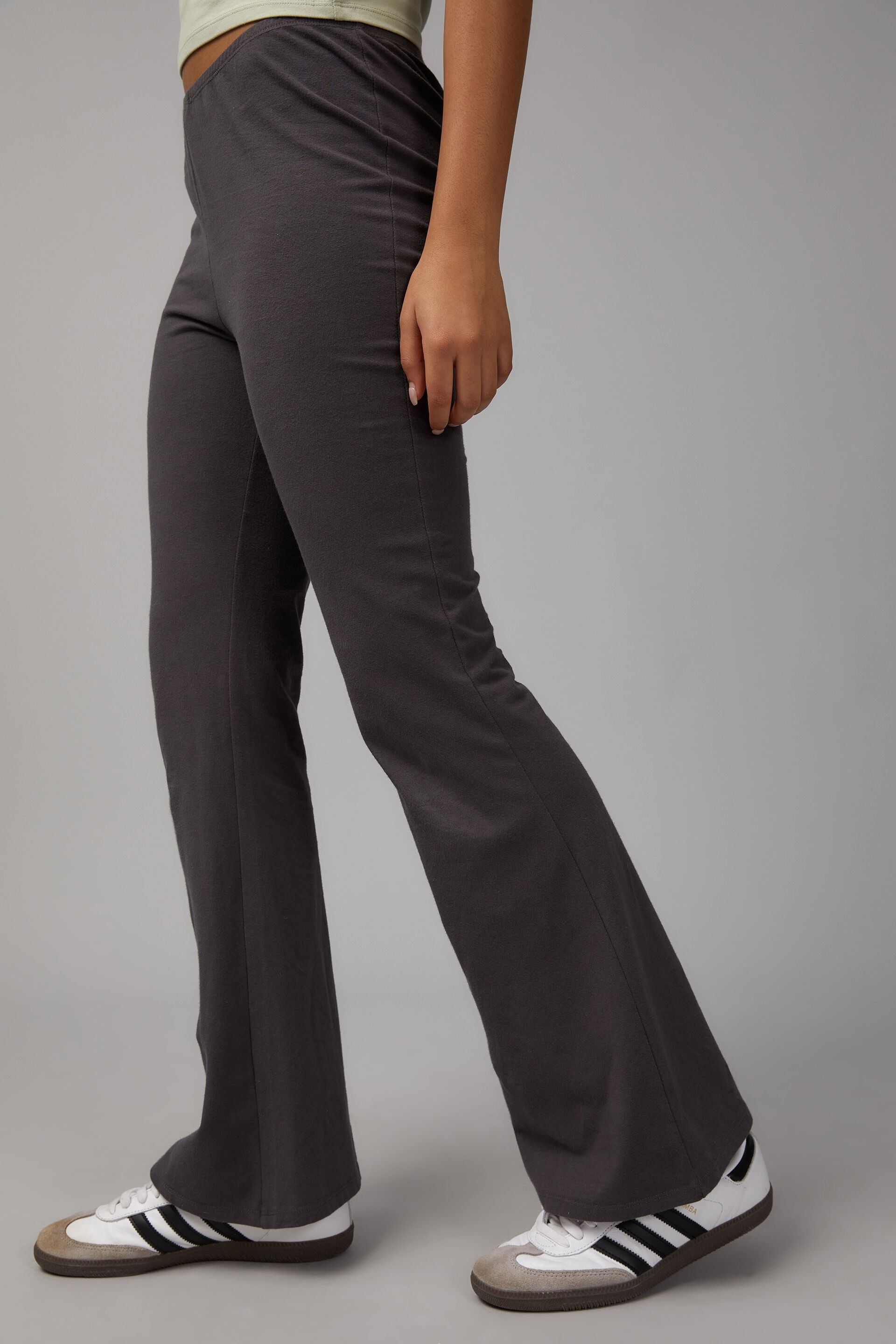 Grey flare shop yoga pants