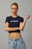 Licensed Cropped Fitted Graphic Tee, LCN MT NO DOUBT / NAVY - alternate image 1