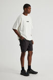 Half Half Pull On Cargo Short, BLACK - alternate image 1