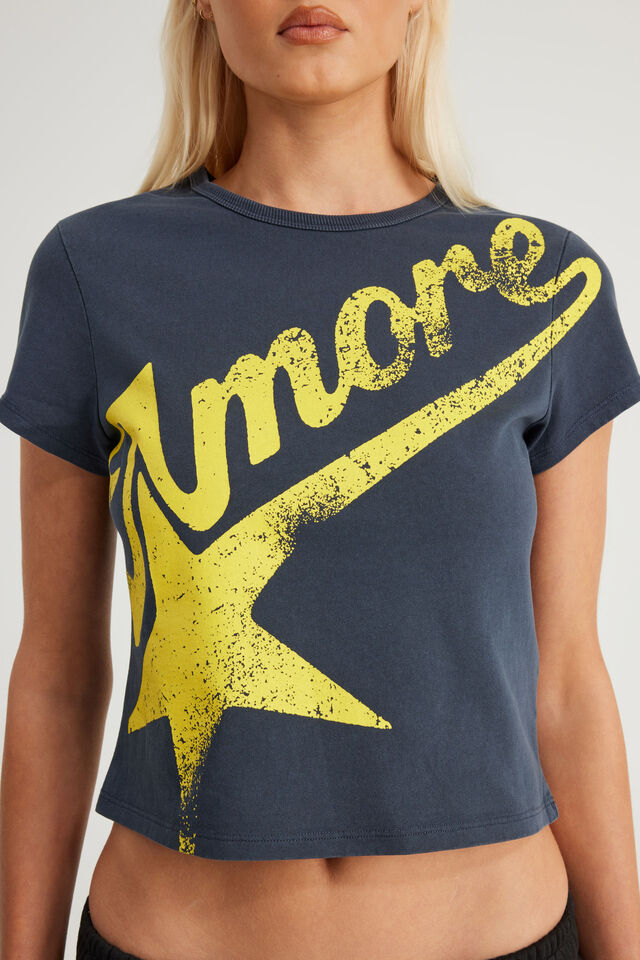Graphic Baby Tee, SEAL/AMORE