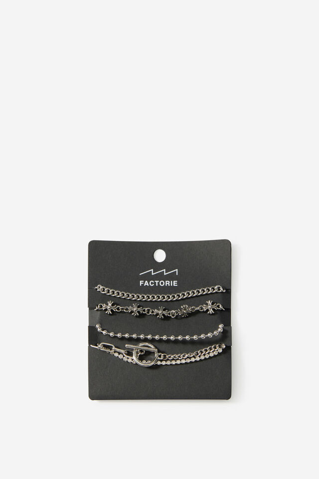 Casual Bracelet Pack, SILVER