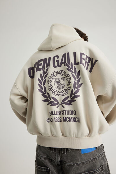 Open Gallery Hoodie, OG WASHED PEBBLE / GALLERY STUDIO
