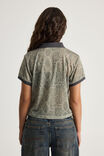 Graphic Mesh Tee, SNAKE SKIN/OPEN GALLERY - alternate image 3