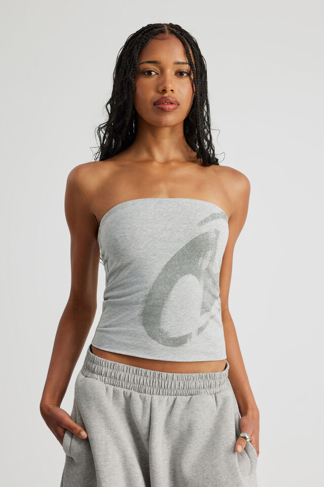 Graphic Bandeau, GREY MARLE/NTN