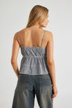 Luca Ruffle Top, BLACK GINGHAM - alternate image 3