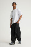 Authentics Semi-Barrel Jean, CRISP BLACK/WHITE STITCH - example image 2