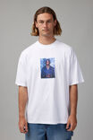 Oversized Music Merch T Shirt, LCN BRA WHITE/TUPAC PORTRAIT - alternate image 1