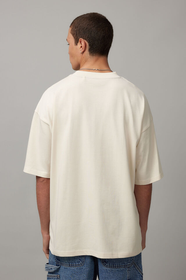 Half Half Heavyweight Box Fit Graphic Tshirt, OG OFF WHITE/COMMUNITY GARDEN