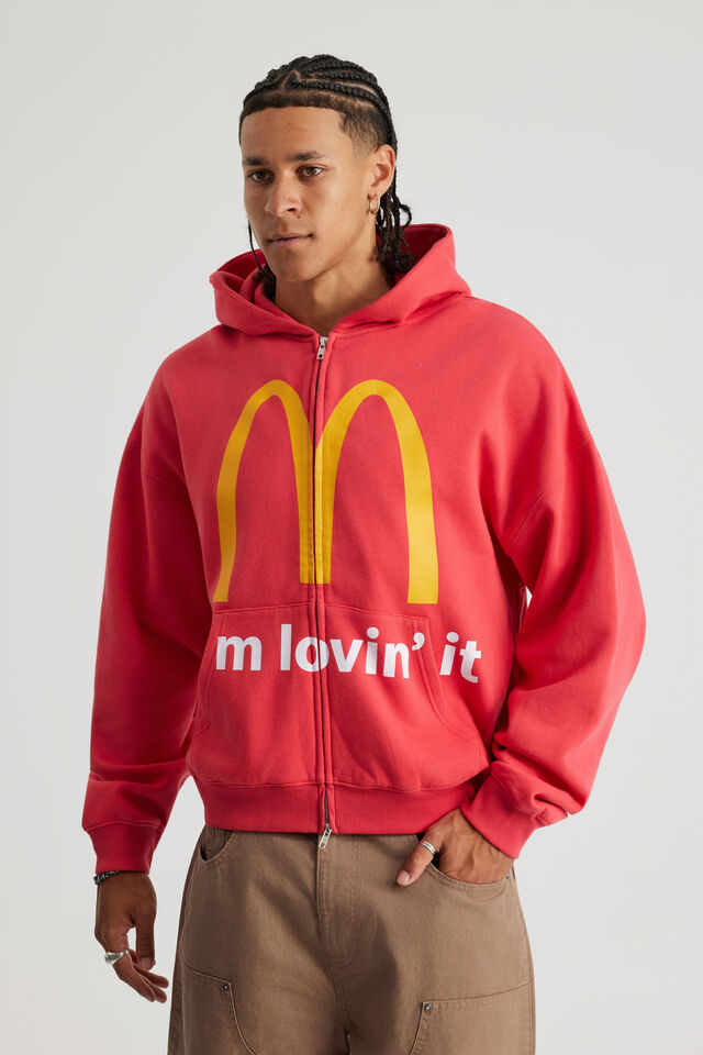 Mcdonalds Zip Thru Hoodie, LCN MCD RANCH RED/GOLDEN ARCHES