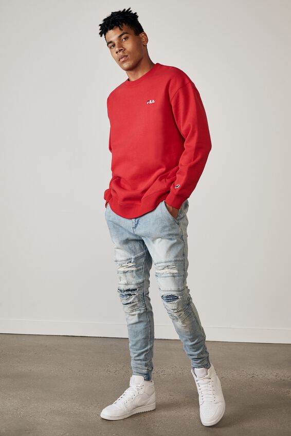 Semi Cuffed Denim Jean, CLOUD BLUE DIST