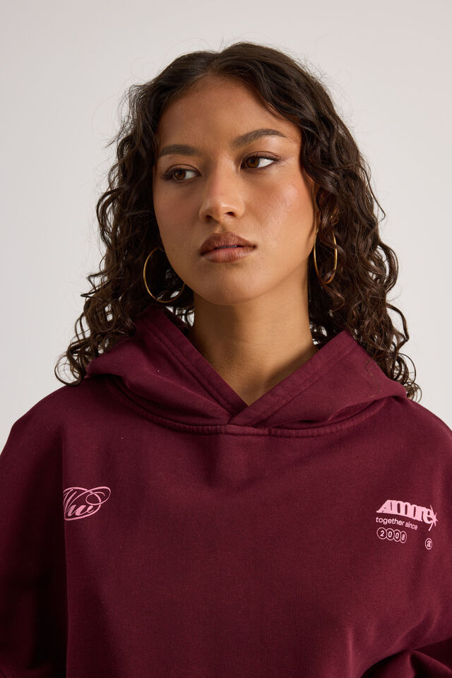 Chloe Hoodie, WASHED CHERRY LACQUER/AMORE