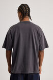 Heavy Weight Box Fit Tshirt, WASHED BLACK - alternate image 3