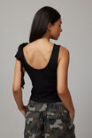 Jordan Tie Shoulder Tank, BLACK - alternate image 3