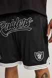 Nfl Basketball Short, LCN NFL BLACK/RAIDERS NEW SCRIPT - alternate image 4