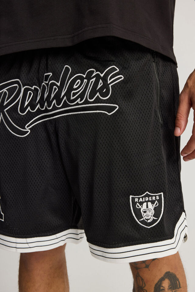 Nfl Basketball Short, LCN NFL BLACK/RAIDERS NEW SCRIPT