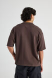 Boxy Knit Shirt, CHOC/IVORY STRIPE - alternate image 3