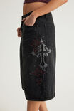 Romy Baggy Jort, RITUAL BLACK/CROSSES - example image 2