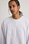 Open Gallery Loopback Crew, OG SILVER MARLE/SELF EMBOSSED - alternate image 5