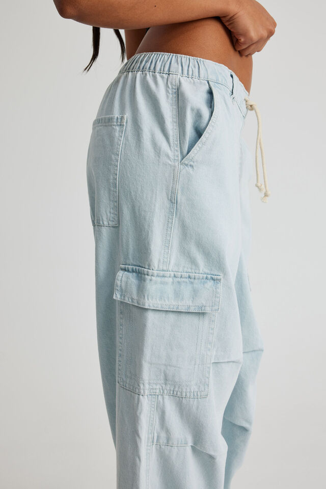Sasha Utility Denim Pant, FADED BLUE