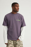 Half Half Heavyweight Core Fit Tshirt, HH WINTER PLUM/WORK N PLAY - example image 3