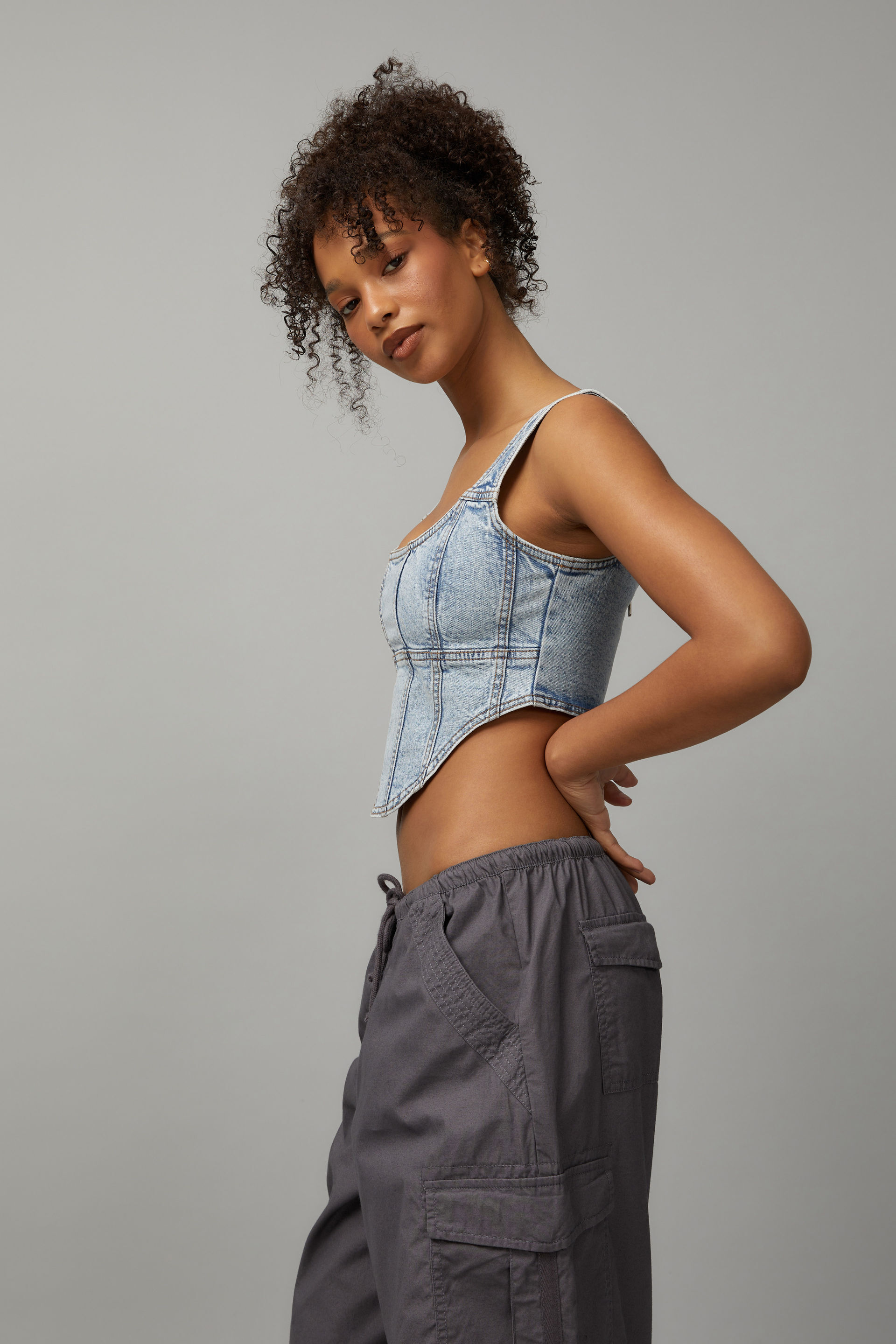Denim Corset