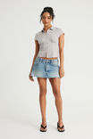Ari Slouchy Mini Skirt, BUBBLEGUM ICE - example image 2