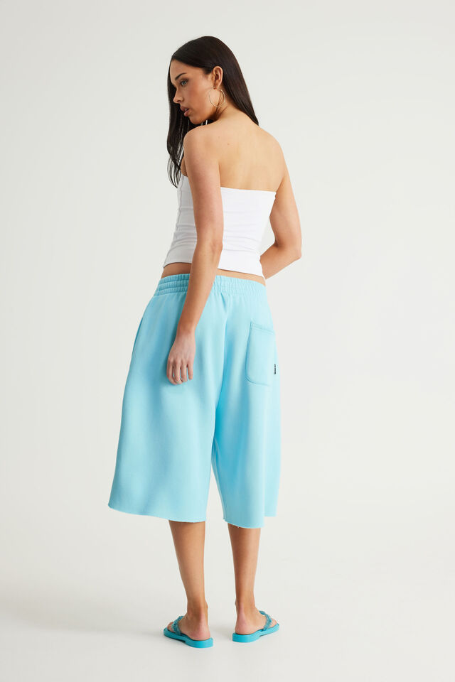 Authentics Baggy Track Short, WASHED LAGUNA BLUE