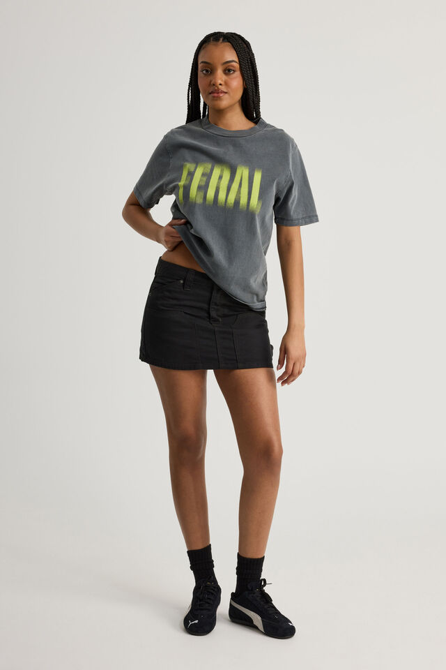 Cargo Mini Skirt, BLACK