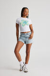 Street Cut Off Denim Short, 90s BLUE - alternate image 1