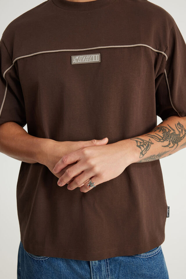 Half Half Panelled Tee, HH ROYAL OAK/CELESTIC