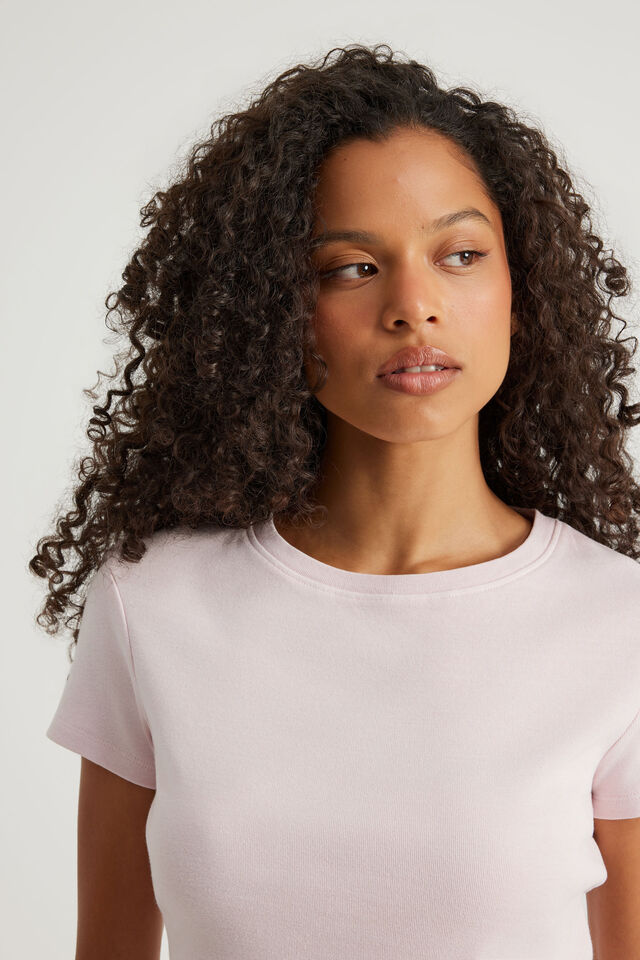 Authentics Fitted Tee, WASHED PINK DUST